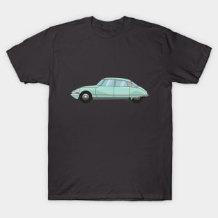 Citroen DS Green Illustration T-Shirt